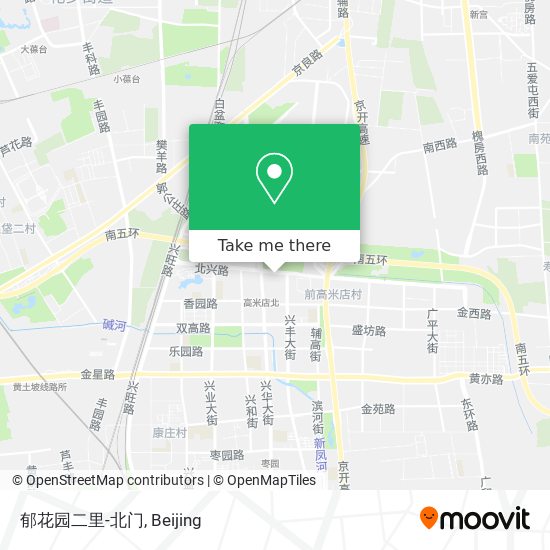 郁花园二里-北门 map