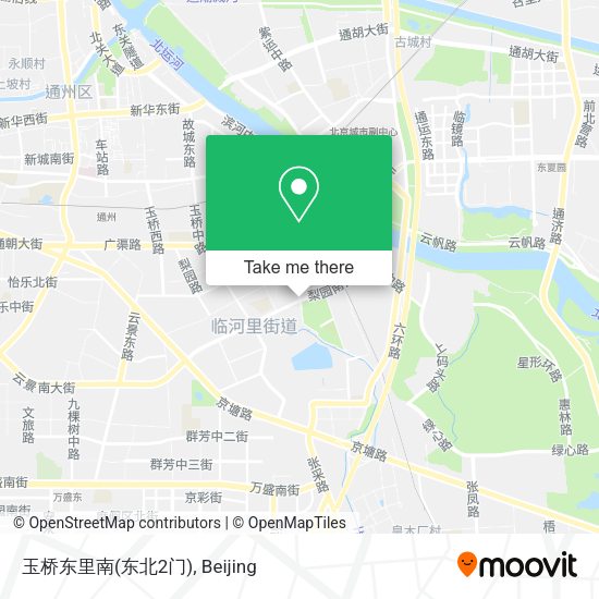 玉桥东里南(东北2门) map