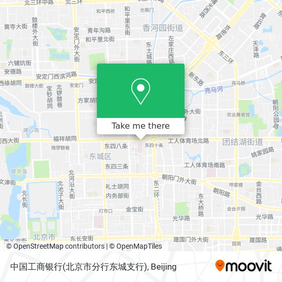 中国工商银行(北京市分行东城支行) map
