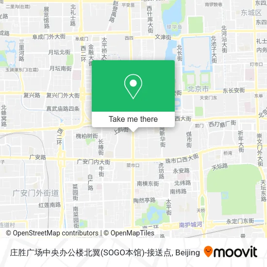 庄胜广场中央办公楼北翼(SOGO本馆)-接送点 map