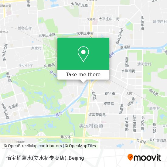 怡宝桶装水(立水桥专卖店) map