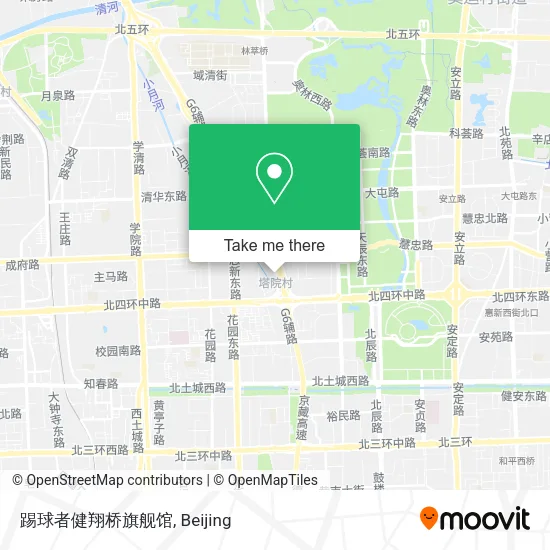 踢球者健翔桥旗舰馆 map