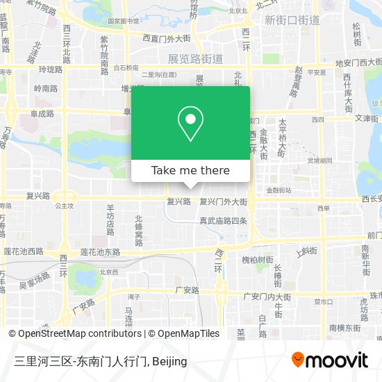 三里河三区-东南门人行门 map