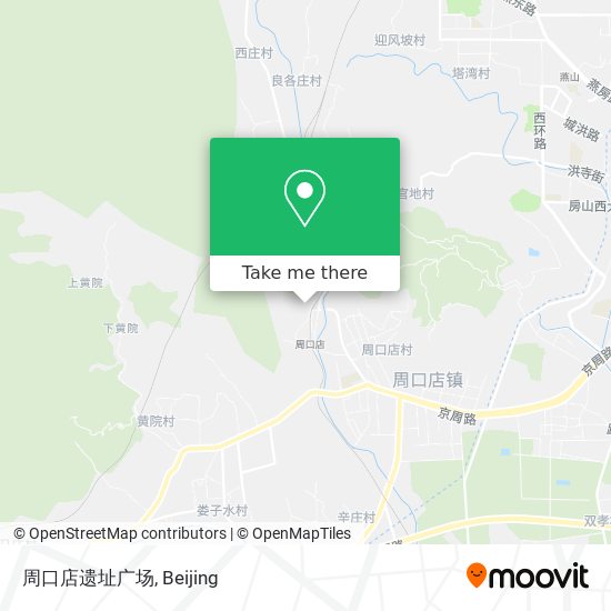 周口店遗址广场 map