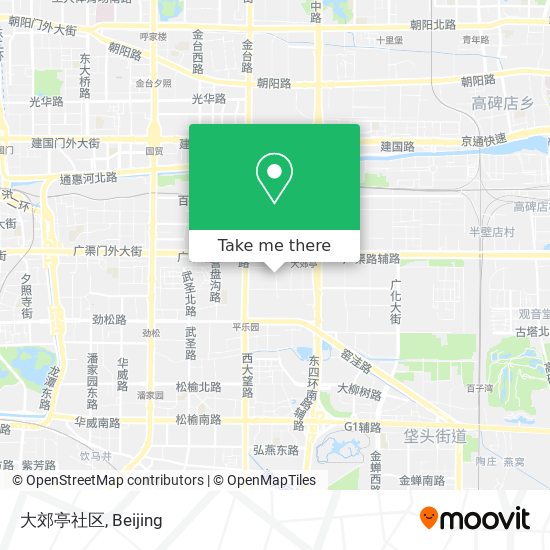 大郊亭社区 map