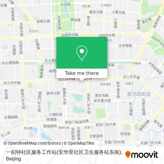 一刻钟社区服务工作站(安华里社区卫生服务站东南) map