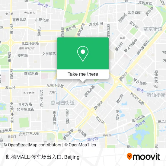 凯德MALL-停车场出入口 map