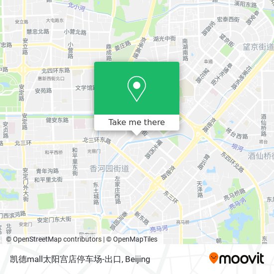 凯德mall太阳宫店停车场-出口 map