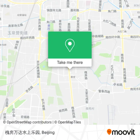 槐房万达水上乐园 map