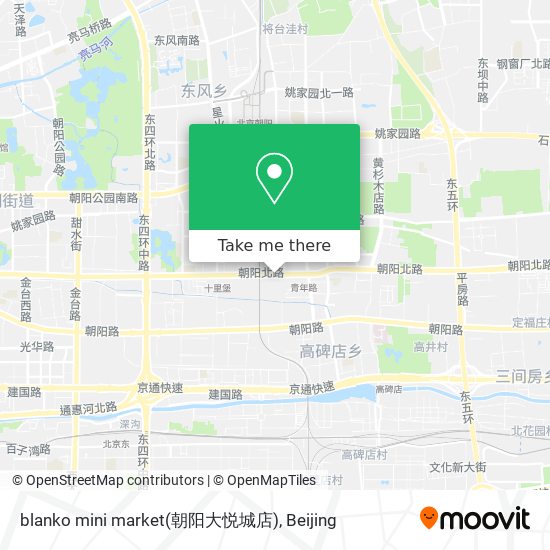 blanko mini market(朝阳大悦城店) map