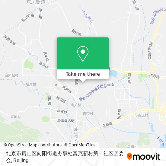 北京市房山区向阳街道办事处富燕新村第一社区居委会 map