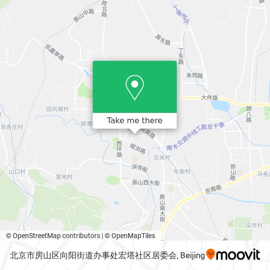 北京市房山区向阳街道办事处宏塔社区居委会 map
