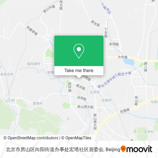 北京市房山区向阳街道办事处宏塔社区居委会 map