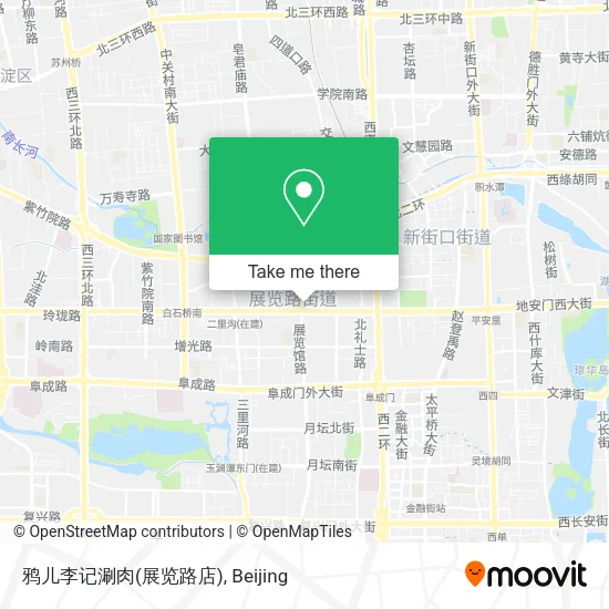 鸦儿李记涮肉(展览路店) map
