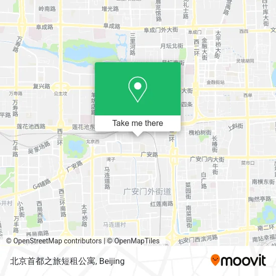 北京首都之旅短租公寓 map