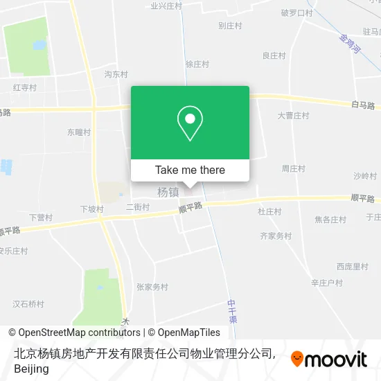 北京杨镇房地产开发有限责任公司物业管理分公司 map