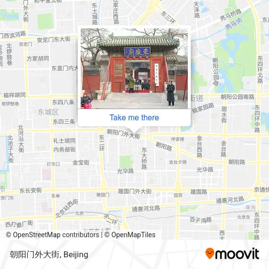 朝阳门外大街 map