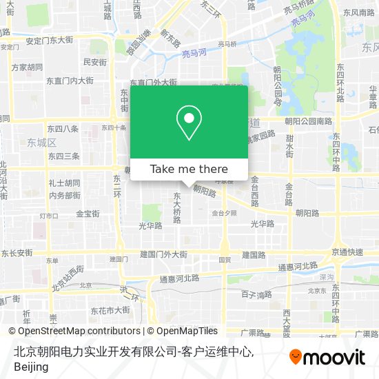 北京朝阳电力实业开发有限公司-客户运维中心 map