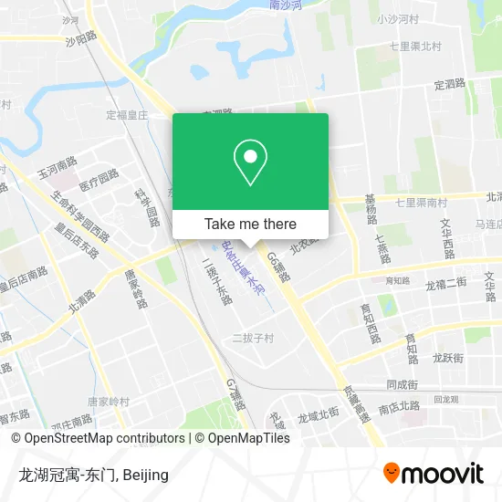 龙湖冠寓-东门 map