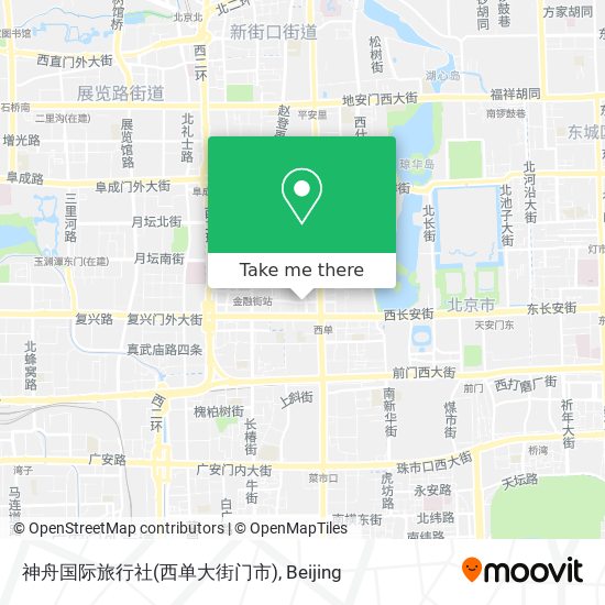 神舟国际旅行社(西单大街门市) map