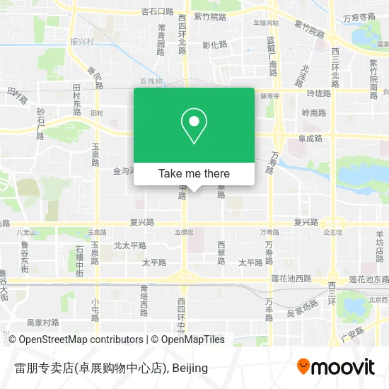 雷朋专卖店(卓展购物中心店) map