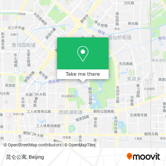 昆仑公寓 map