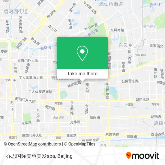 乔思国际美容美发spa map