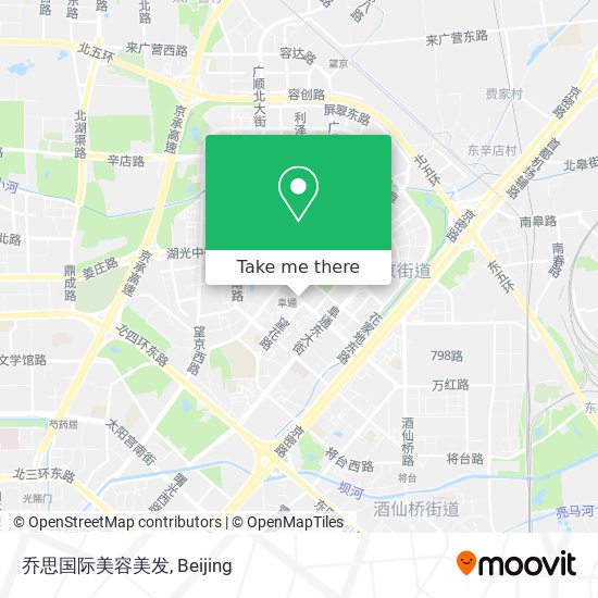 乔思国际美容美发 map