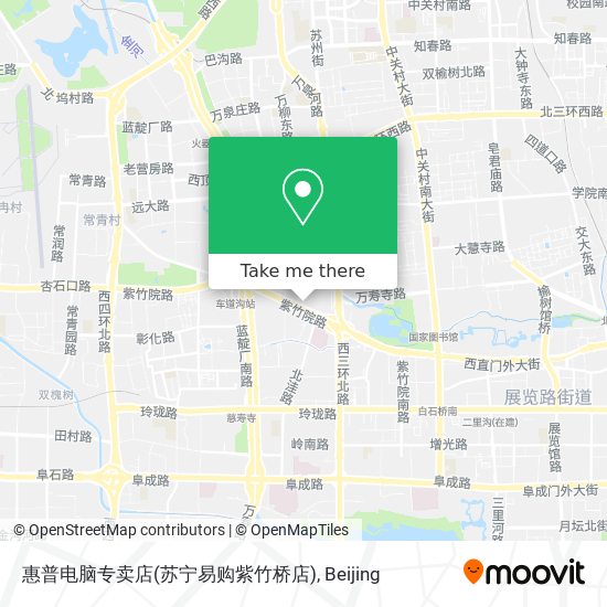 惠普电脑专卖店(苏宁易购紫竹桥店) map