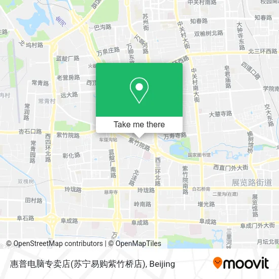 惠普电脑专卖店(苏宁易购紫竹桥店) map