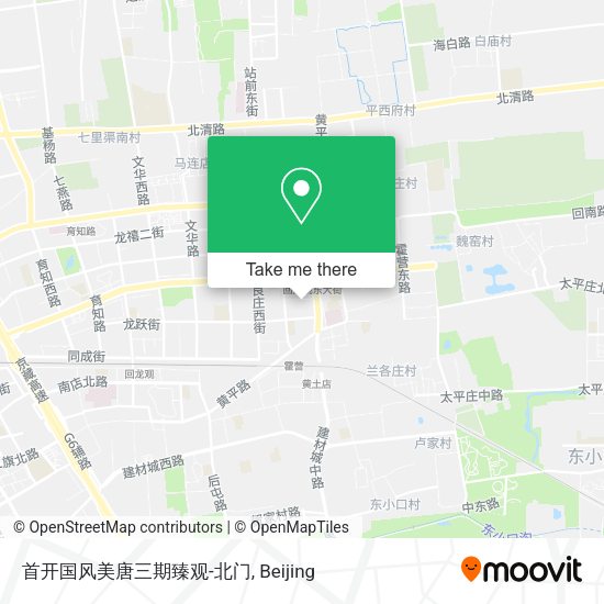 首开国风美唐三期臻观-北门 map
