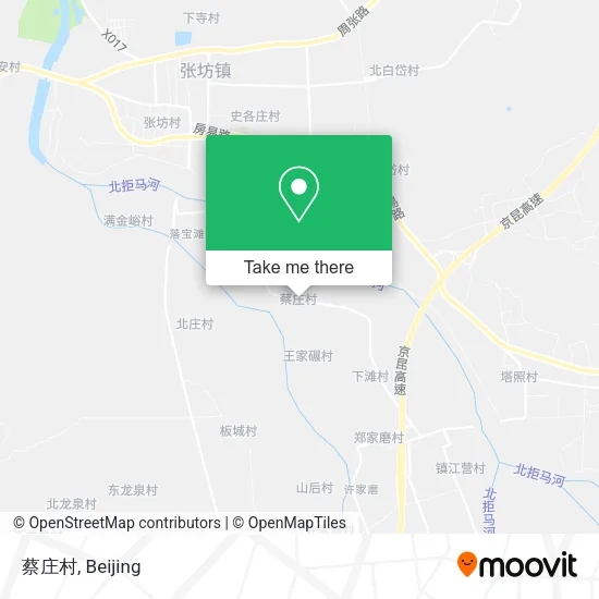 蔡庄村 map