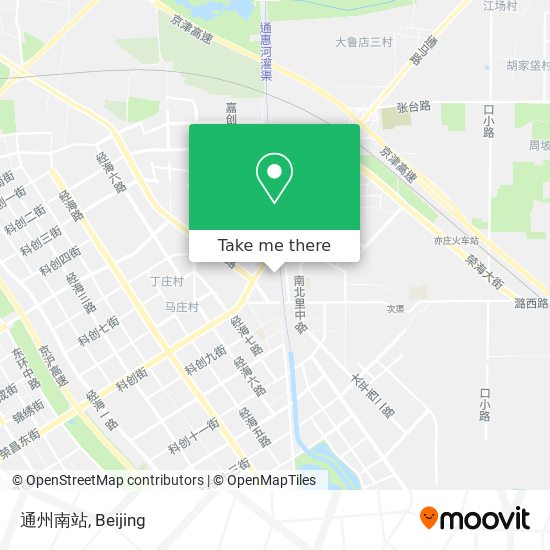 通州南站 map