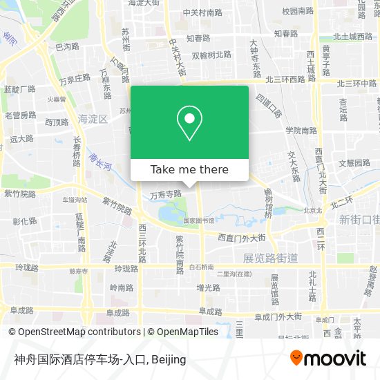 神舟国际酒店停车场-入口 map