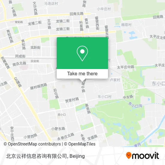 北京云祥信息咨询有限公司 map