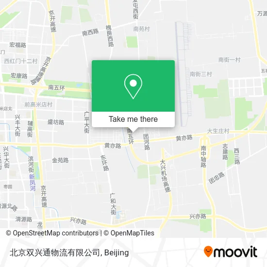 北京双兴通物流有限公司 map