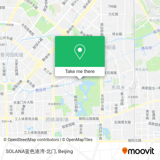 SOLANA蓝色港湾-北门 map