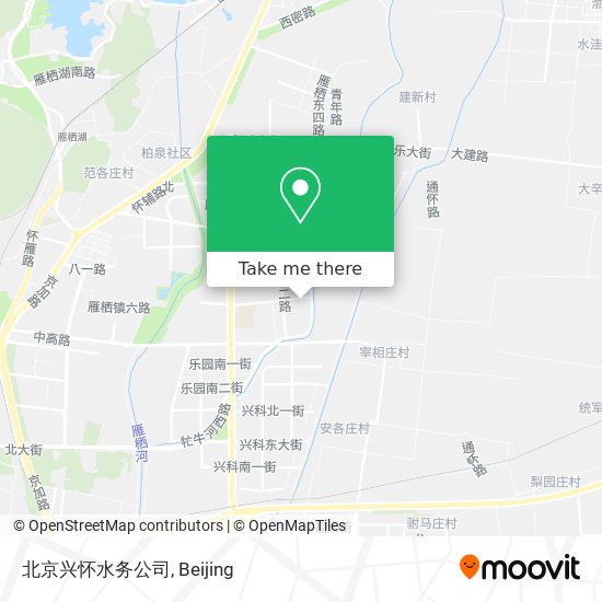 北京兴怀水务公司 map