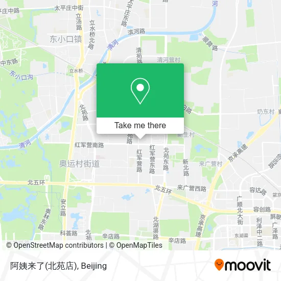 阿姨来了(北苑店) map