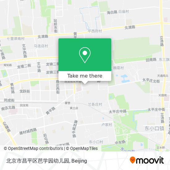 北京市昌平区芭学园幼儿园 map