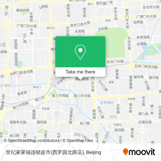 世纪家家福连锁超市(西罗园北路店) map