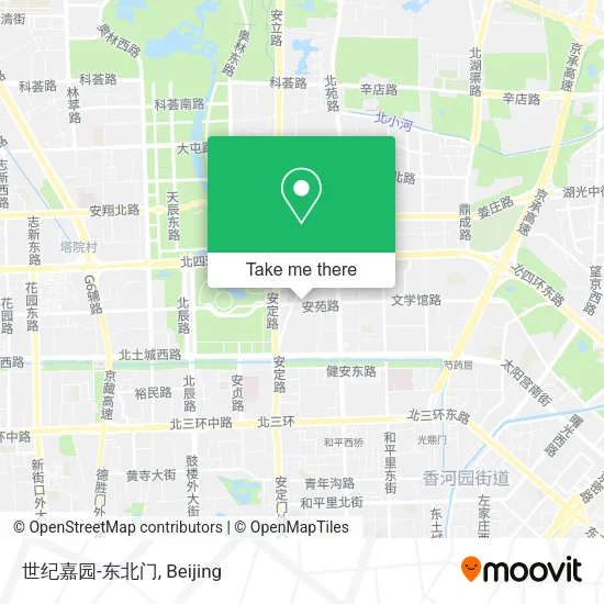 世纪嘉园-东北门 map