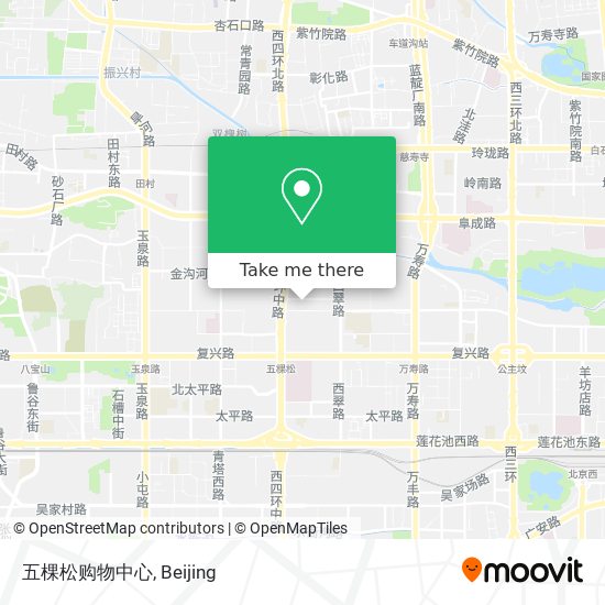 五棵松购物中心 map