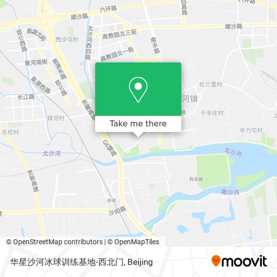 华星沙河冰球训练基地-西北门 map