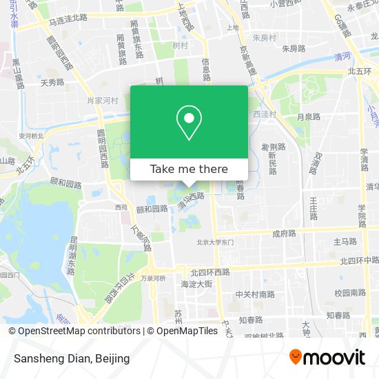 Sansheng Dian map
