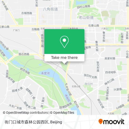 衙门口城市森林公园西区 map