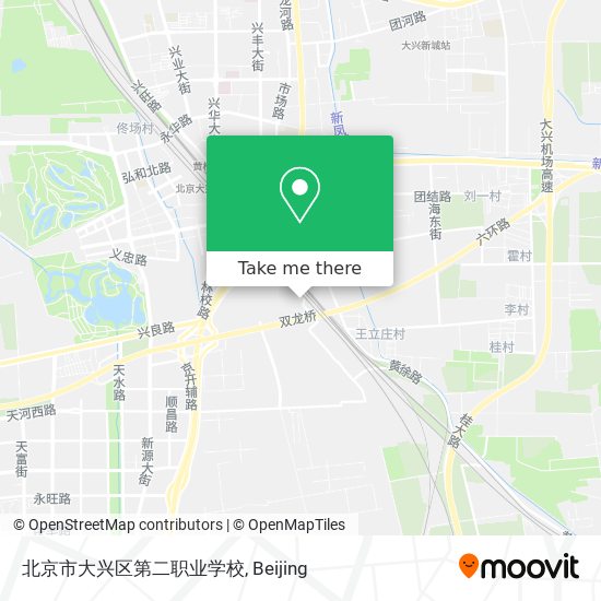 北京市大兴区第二职业学校 map