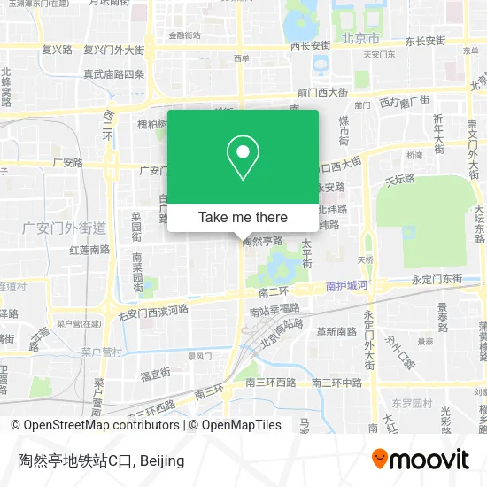 陶然亭地铁站C口 map