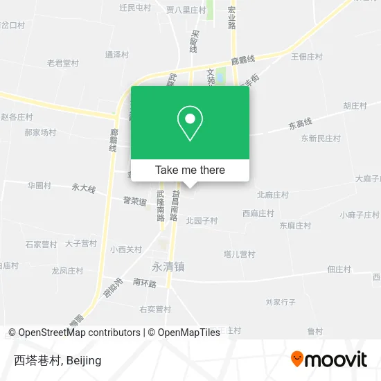 西塔巷村 map