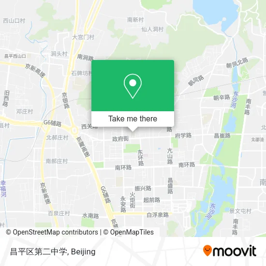 昌平区第二中学 map